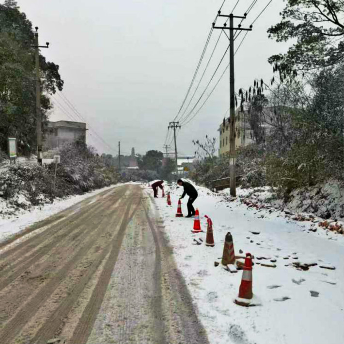 嚴冬時節(jié)，茶馬線（X002）項目工作進展順利